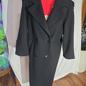 Black Double-Breasted Coat